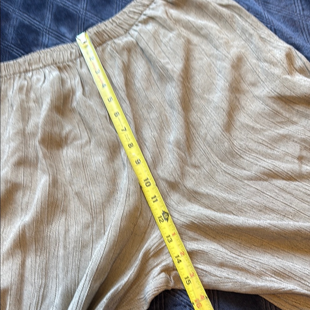 Vintage MAren Petite Women’s Tan Button Down Lightweight Top & Pant 16 petite - Picture 13 of 15